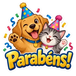 Figurinha parabens
